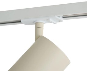 Foco moderno bege para sistema de calha monofásico GU10 70mm - Iconic Jeana Luxe Moderno