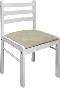 Conjunto de 2 Cadeiras Kitchen - Branco - Design Contemporâneo