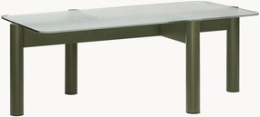 Mesa de centro em madeira de faia com tampo em vidro Kob