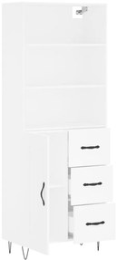 Armário alto 69,5x34x180 cm derivados de madeira branco