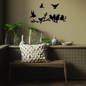 Acessório Decorativo de Parede Bırd Communıty – Preto – 13 x 13 cm, 9