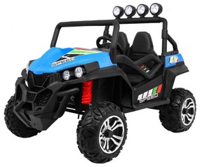 Carro elétrico para Crianças 2 Lugares Grand Buggy 24V 4x4 LIFT STRONG Rodas Espuma EVA, Assento couro ecológico Azul