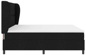 Cama Box com Colchão Preto 200 x 200 cm - Tecido