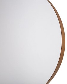 Espelho de parede redondo em metal cor de cobre ø 40 cm PINHEIRO Beliani