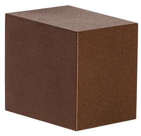 Candeeiro de parede exterior moderno castanho enferrujado em plástico - Baleno Moderno
