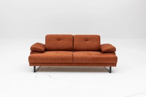 Sofá-Cama de 2 Lugares Mustang – Laranja – 199x99x83 cm