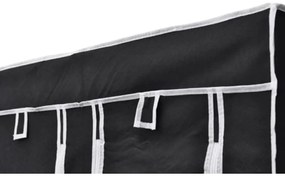 Roupeiros de tecido 2 pcs preto