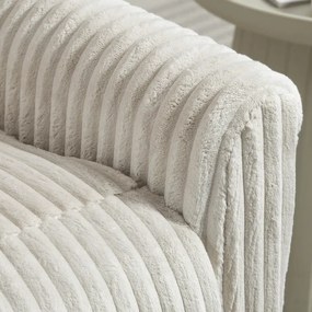 Poltrona Relax Reclinável Manual Estofada em Veludo com Apoio para Pés 73x86x100 cm Creme