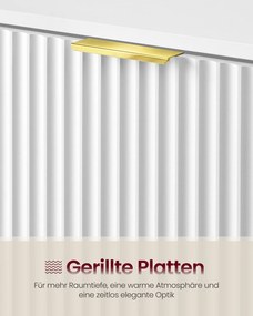 Sapateira 24 x 80 x 123 cm Armário para sapatos Coleção MAXE com 3 portas em branco