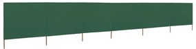 Para-vento com 6 painéis em tecido 800x80 cm verde