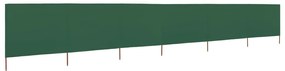 vidaXL Para-vento com 6 painéis em tecido 800x80 cm verde