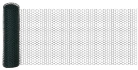 Cerca Hexagonal Verde vidaXL 0.6x50 m Aço