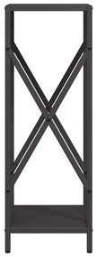 Suporte para lenha 34x25x70 cm aço laminado a frio preto