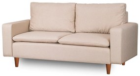 Sofá de 2 Lugares Pafu Lungo — Creme - 180x52x75 cm - Design Moderno