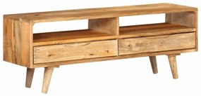Móvel de TV 110x30x41 cm madeira de mangueira maciça