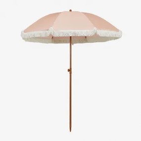 Sombrinha Ø175 Cm Em Tecido E Aço Miska Rosa Quartzo - Sklum