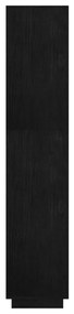 Estante/divisória 60x35x167 cm pinho maciço preto