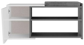 Sapateira Fiona com Prateleiras e Soft-Close – 104x47x37 cm – Antracit