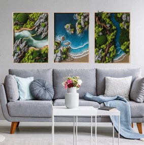 Autocolante de parede em três partes – A força da natureza