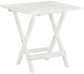 Mesa de bistrô 46x46x47 cm madeira de acácia sólida branco