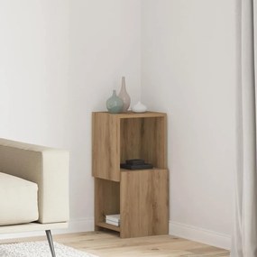 vidaXL Armário de canto Carvalho Artesanal 30,5x30x65cm