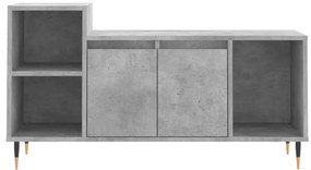 Móvel p/ TV 100x35x55 madeira processada cinzento cimento