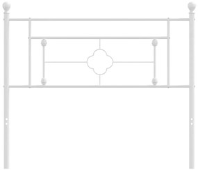 Cabeceira de cama 107 cm metal branco