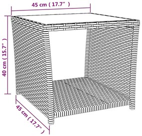 2 pcs conjunto de jantar p/ jardim c/ almofadões vime PE cinza