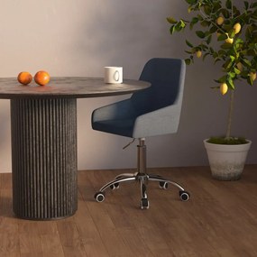 vidaXL Cadeira de escritório giratória tecido cinzento-escuro