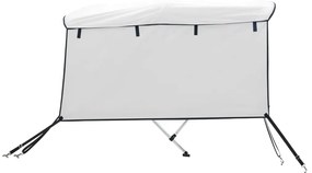 Toldo de 3 arcos Bimini c/ paredes laterais 183x(185-198)x137cm