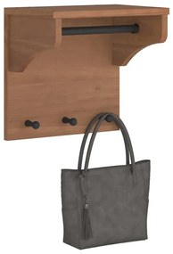 vidaXL Cabide de parede SANDNES 43x30x42 cm Pinho de madeira maciça