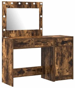 vidaXL Mesa de vestir com gaveta 2 pcs Castanho 40 x 41 x 75 cm
