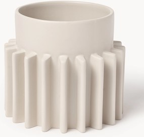 Vaso com superfície canelada Valeska, Alt 22 cm