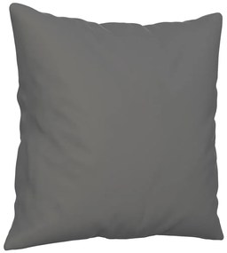 Sofá 3 lugares c/ almofadas 180 cm microfibra cinzento-escuro