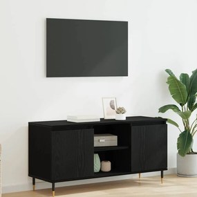 vidaXL Gabinete para TV Carvalho Preto 104 x 35 x 50 cm