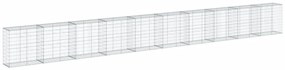 Cesto gabião com cobertura 1000x50x100 cm ferro galvanizado