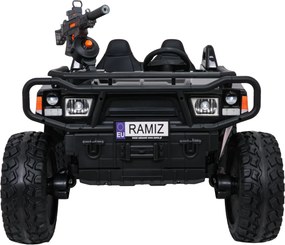 Buggy elétrico para Crianças 3 a 9 anos 24V, 2 lugares Rodas de espuma EVA, PROSPECTOR 4x4 STRONG Preto