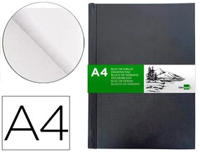 Caderno Diario Encadernado Din A4 210x297 mm 100 Folhas 100 g/m2 Cor Preta