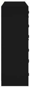 Estante c/ portas 136x37x109 cm derivados de madeira preto