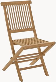Cadeiras de jardim dobráveis em madeira de teca Fun, conjunto de 2