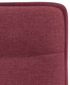 Cadeiras de jantar 2 pcs tecido vermelho tinto