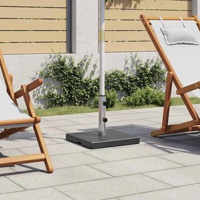 vidaXL Base de guarda-sol quadrada granito 20 kg preto
