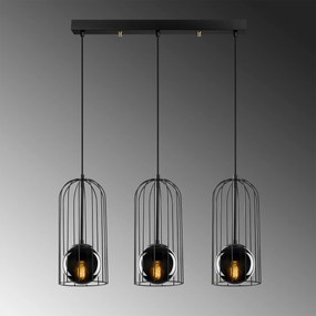 Candeeiro Suspenso Tweety – Preto – 67 x 15 cm