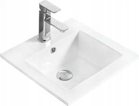 Mexen Stella lavatório embutido no tampo 41 x 41 cm, branco - 25454100