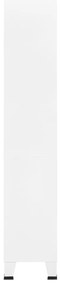 Estante industrial 80x32x180 cm aço branco