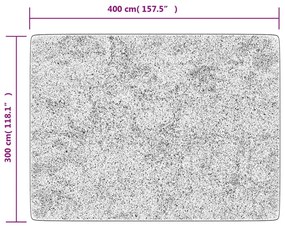 Tapete lavável antiderrapante 400x300 cm antracite