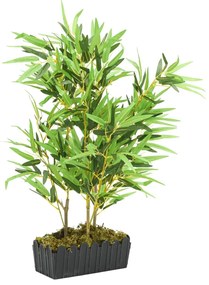 Árvore de bambu artificial 500 folhas 80 cm verde