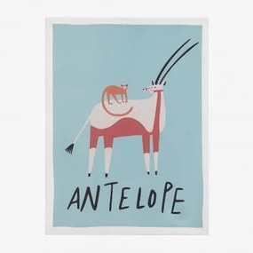 Quadro decorativo impresso em tela (30x40 cm) Fulvio Kids Antelope - Sklum