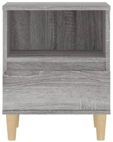 Mesas de cabeceira 2 pcs 40x35x50 cm cinzento sonoma