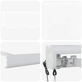 Toldo Retrátil Automático Branco 350x250 cm